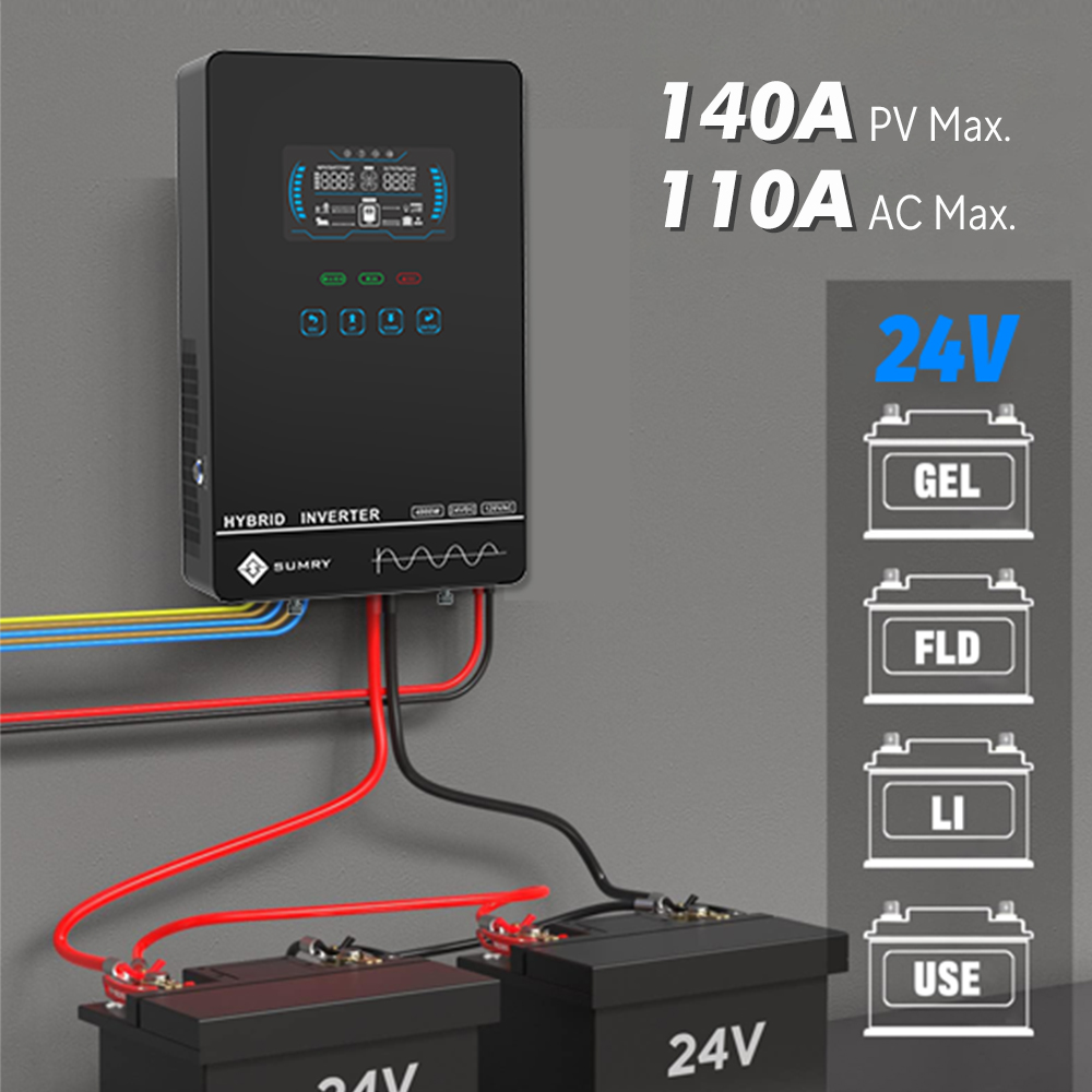 SUMRY 4000W 24V Hybrid Solar Inverter - Image 2