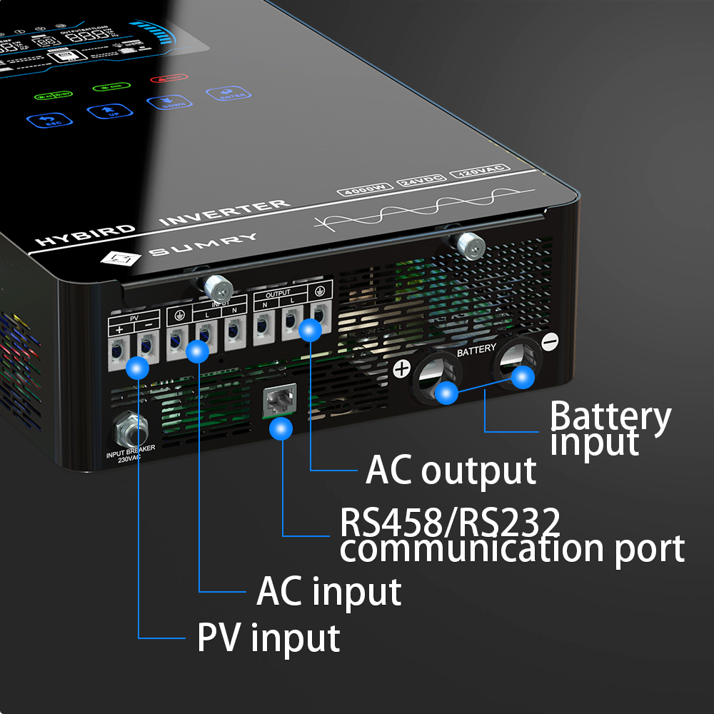 SUMRY 4000W 24V Hybrid Solar Inverter - Image 4