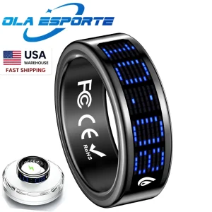 R12 Smart Ring Touch Display Health Monitor