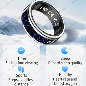 2026 Smart Ring Touch Display Health Tracker Charging Base - Thumbnail Image 2