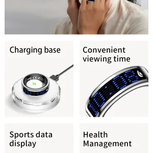 R12 Smart Ring Touch Display Health Monitor - Thumbnail Image 2