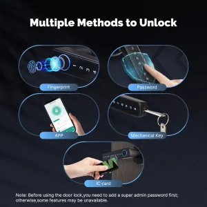 MOES Tuya Smart Fingerprint Door Lock - Thumbnail Image 3