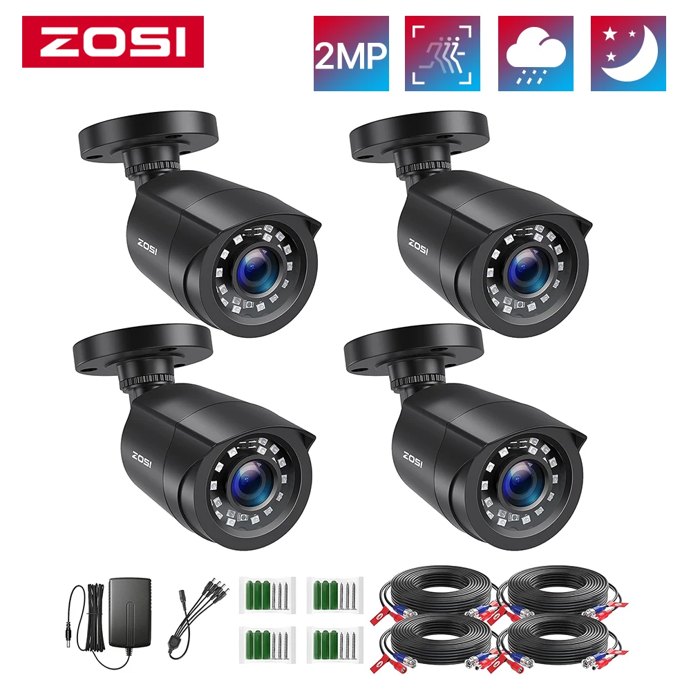 ZOSI 1080P 4-Pack HD Security Cameras - Image 1