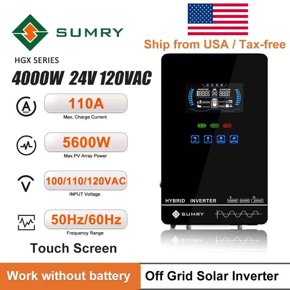 SUMRY 6KW 120V Off-Grid Solar Inverter - Image 2