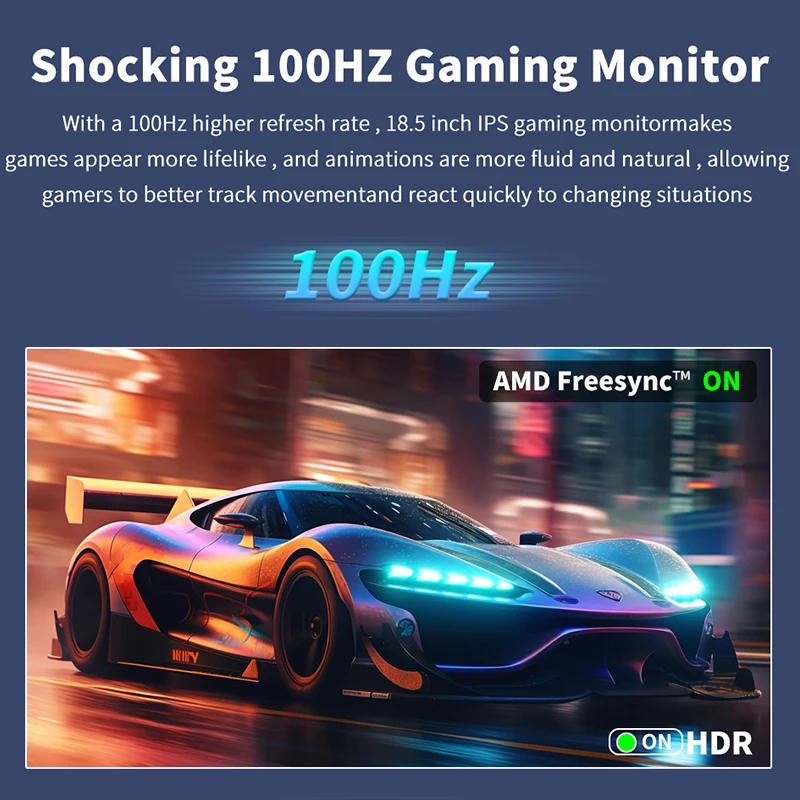 HGFRTEE 18.5" 100Hz Portable Gaming Monitor - Image 2