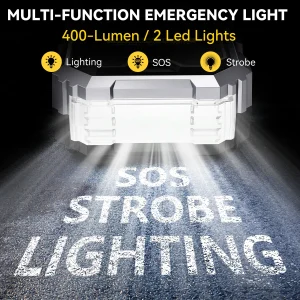 7000A Car Jump Starter Air Compressor Power Bank LED Flashlight - Thumbnail Image 2