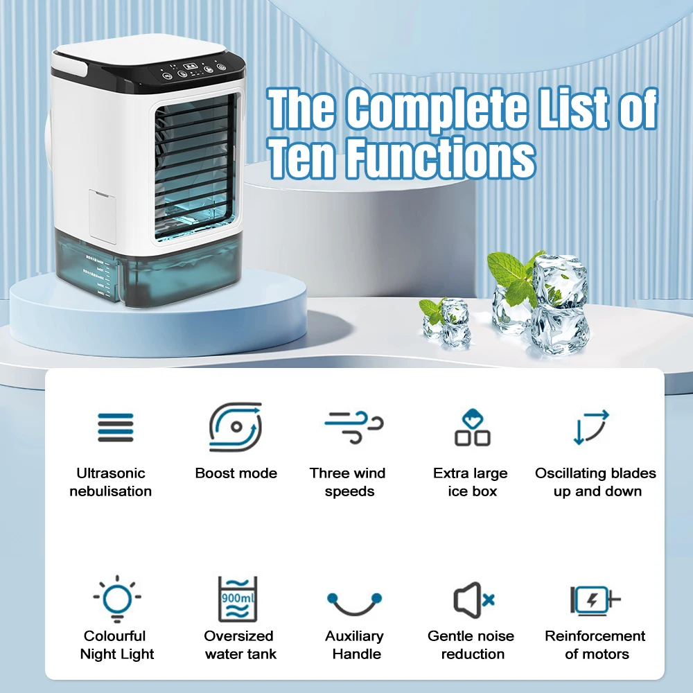 Mini Portable Evaporative Air Cooler Fan - Image 3