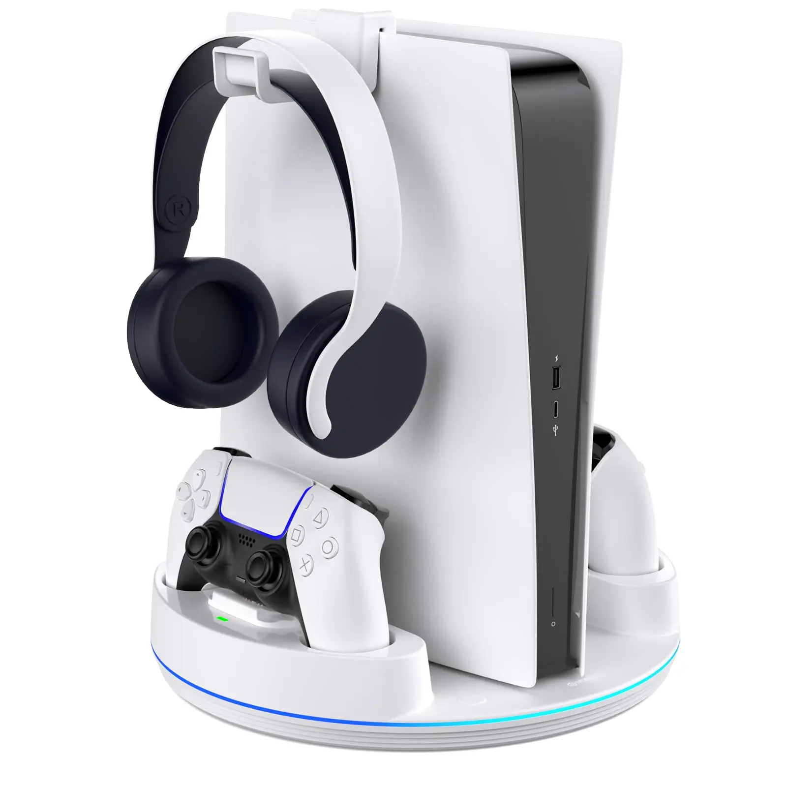 NEWDERY PS5 Pro Slim RGB Stand Charger - Image 2