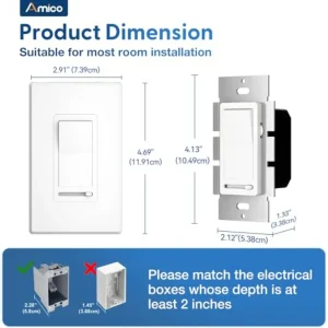 LED Light Dimmer Switch 3-Way - Thumbnail Image 3