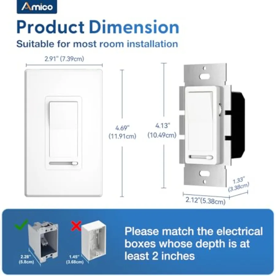 LED Light Dimmer Switch 3-Way - Image 3