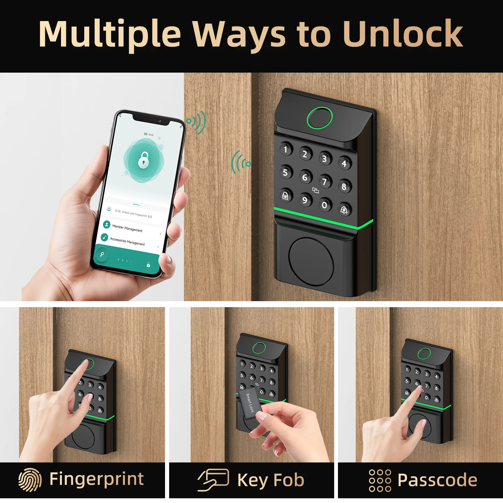 Smart Fingerprint Keyless Door Lock - Image 3