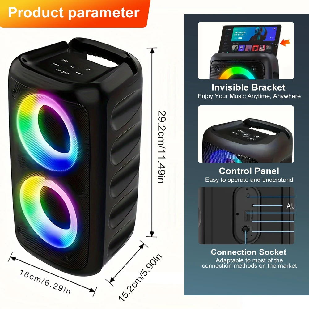 ZNLYRION HY-3317 Portable Karaoke Speaker - Image 2