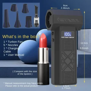 120,000 RPM Portable Electric Air Blower - Thumbnail Image 3