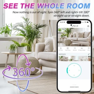 T200 1080P Dual-Band WiFi PTZ Camera - Thumbnail Image 3