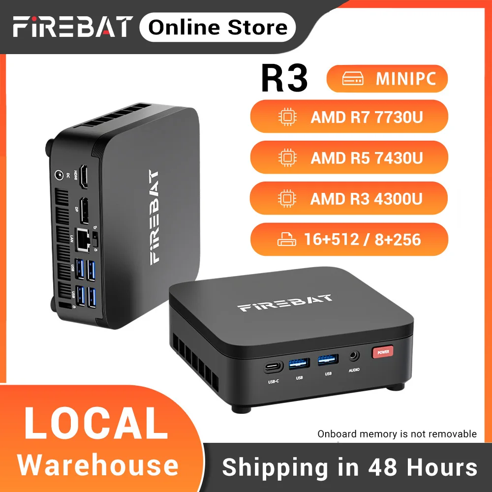 Firebat R3 Ryzen Mini PC 16GB RAM - Image 1