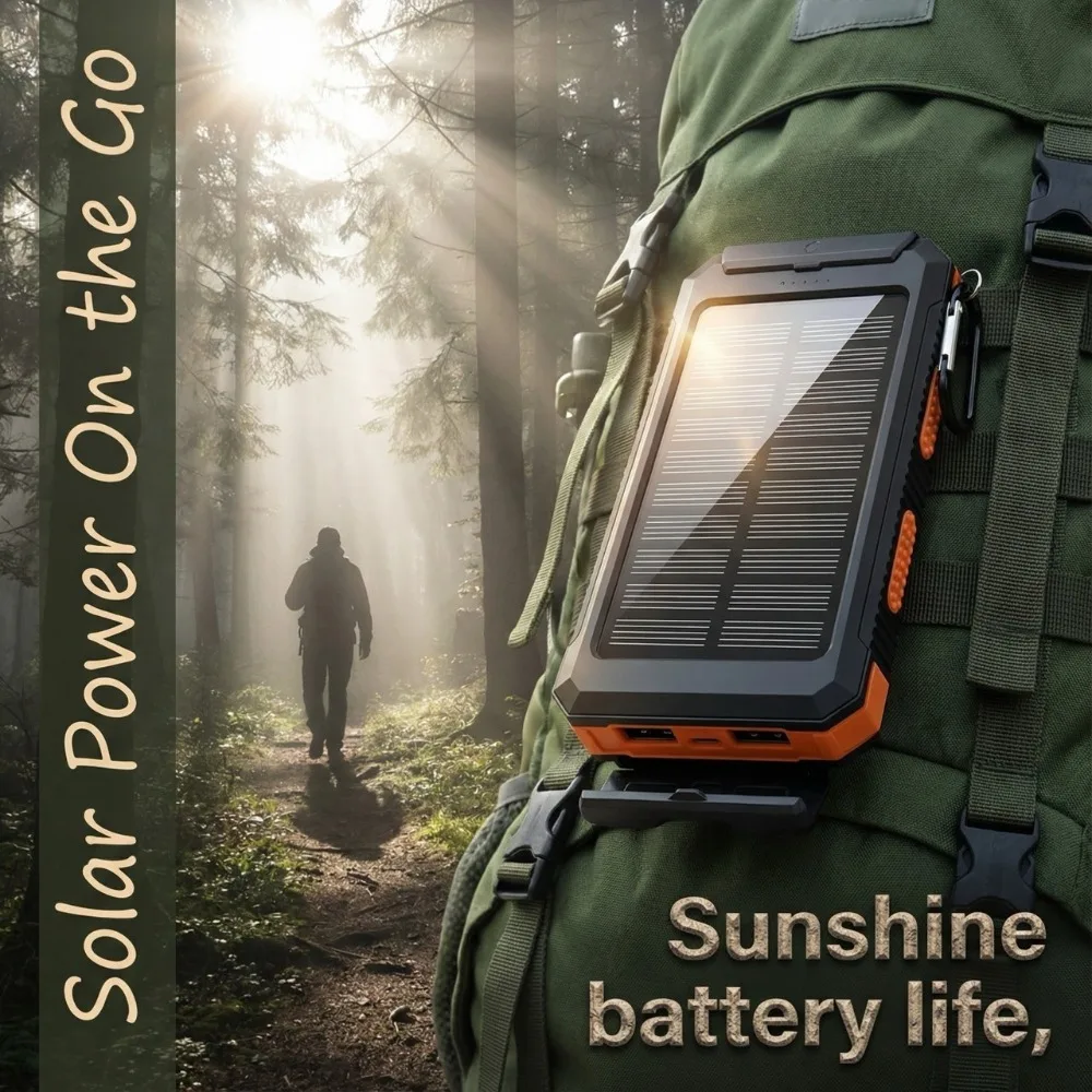 Solar Power Bank 20000mAh Portable Charger - Image 3
