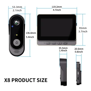 Wireless Video Intercom Doorbell Monitor System - Thumbnail Image 2