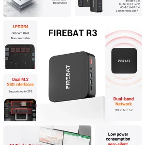 Firebat R3 Ryzen Mini PC 16GB RAM - Thumbnail Image 2