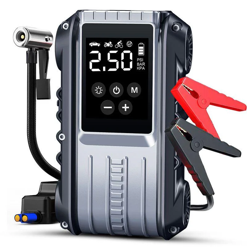 2-in-1 1800A Jump Starter Tire Inflator Power Bank - Image 1