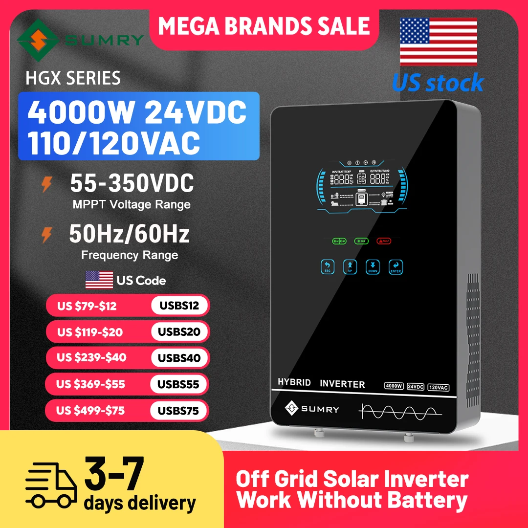 SUMRY 6KW 120V Off-Grid Solar Inverter - Image 1