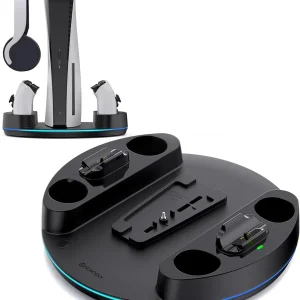NEWDERY PS5 Pro Slim RGB Stand Charger - Thumbnail Image 3