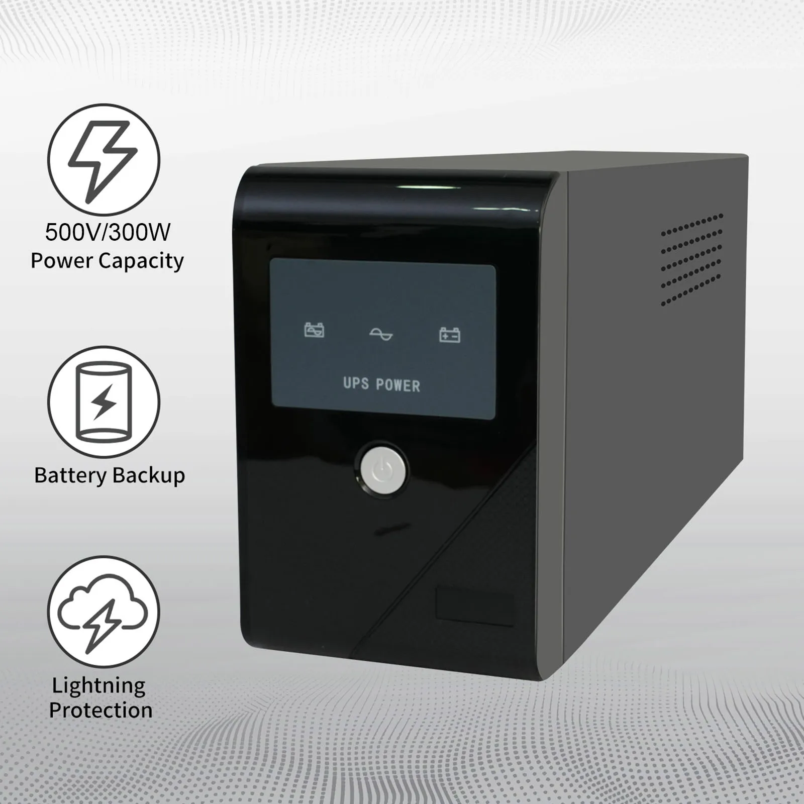 500VA 300W UPS Battery Backup System - Image 1