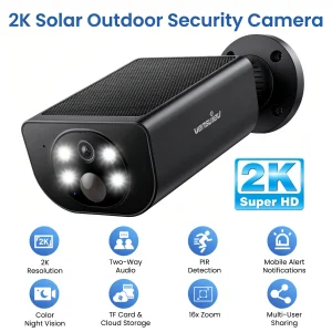 Wansview 2K Solar Outdoor Security Camera
