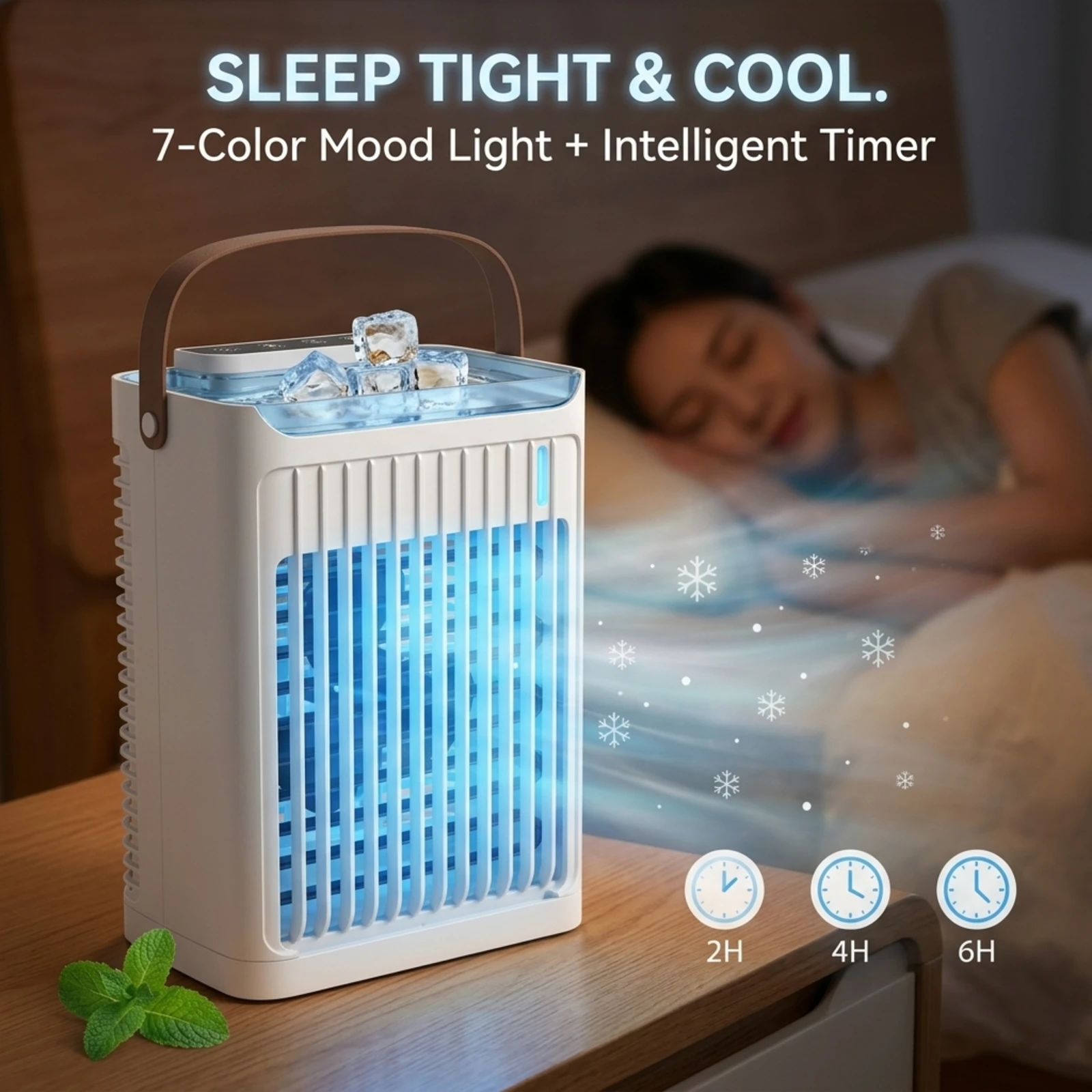 Portable 3-in-1 Air Cooler Humidifier Fan - Image 1