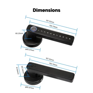 MOES Tuya Smart Fingerprint Door Lock