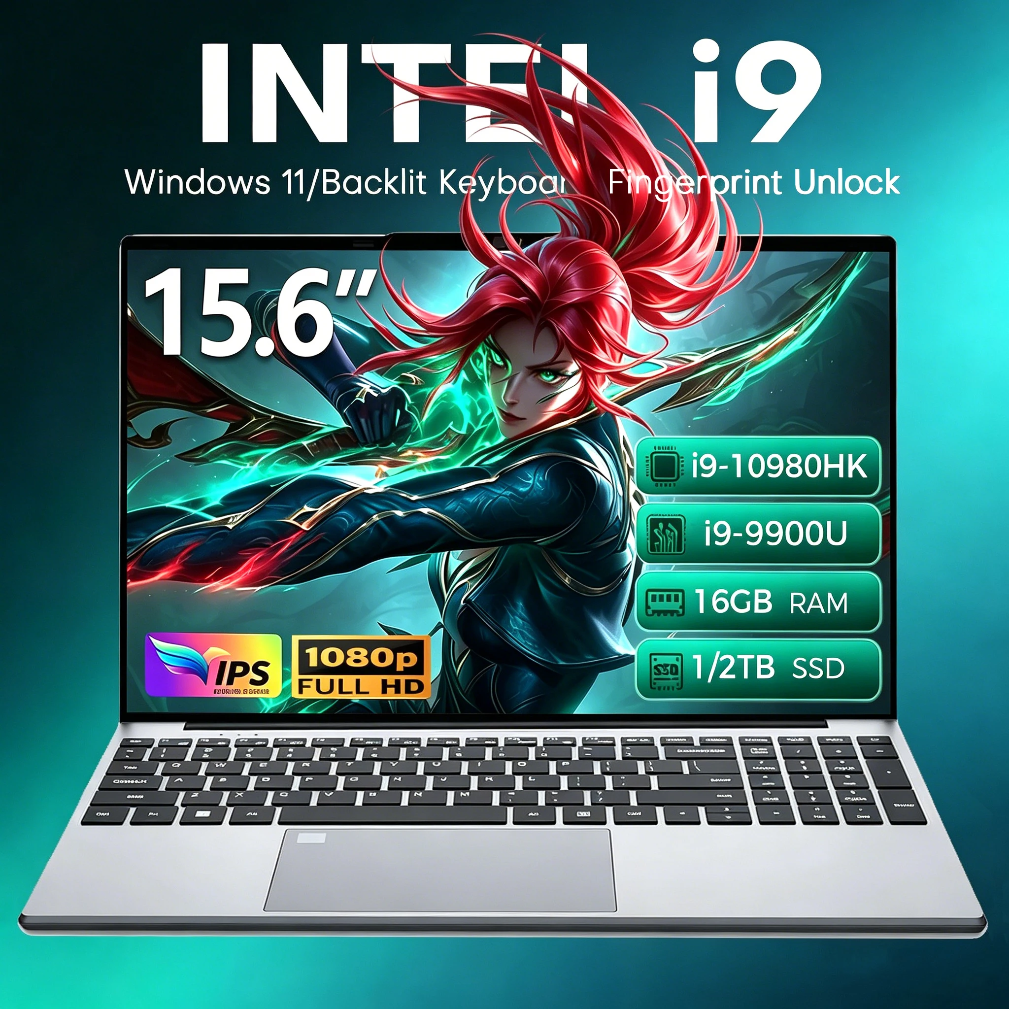 15.6" Intel Core i9 Laptop - Image 1